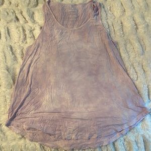 Lilac tie dye tank AEO